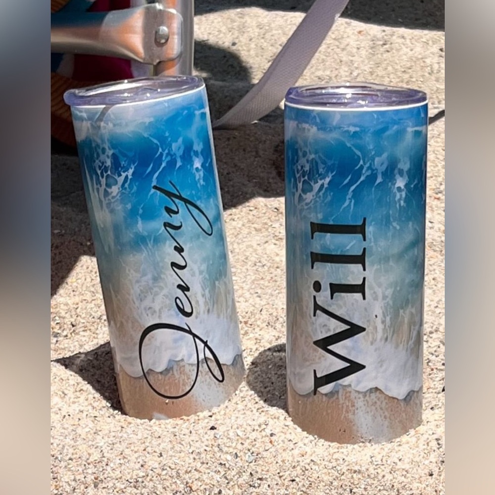 Beach Tumbler Personalized
